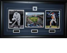 New York Yankees "triple" - Ruth, Jeter & Yankee Stadium